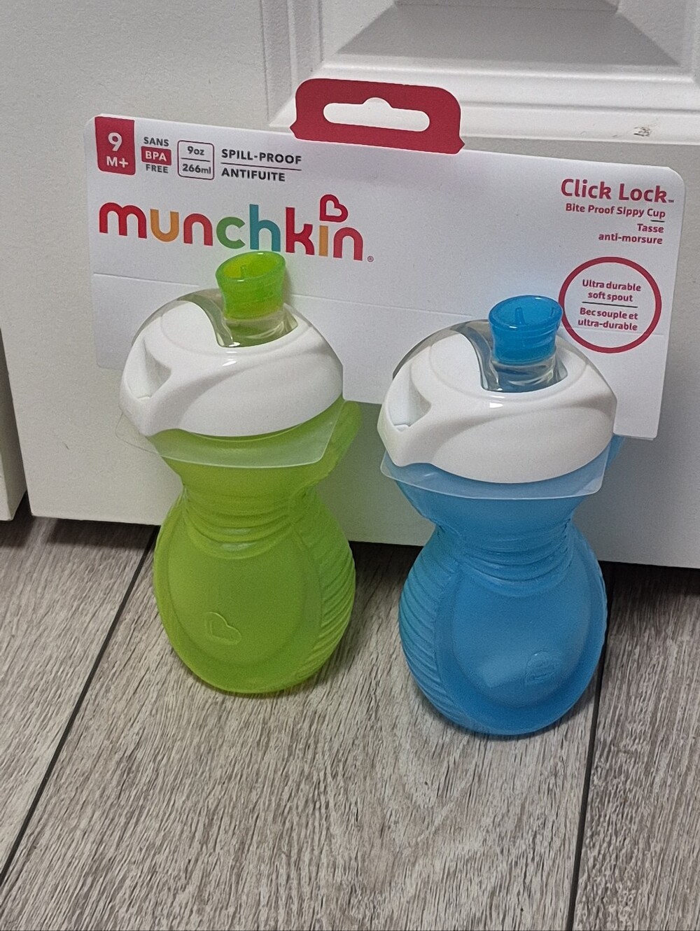 Munchkin® Click Lock™ Bite Proof Sippy Cup, 9 Ounce,2 Count (Pack of 1), Plastic